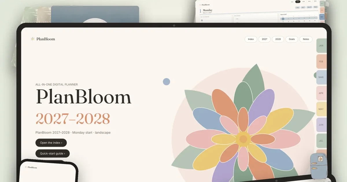 PlanBloom All-in-One Digital Planner